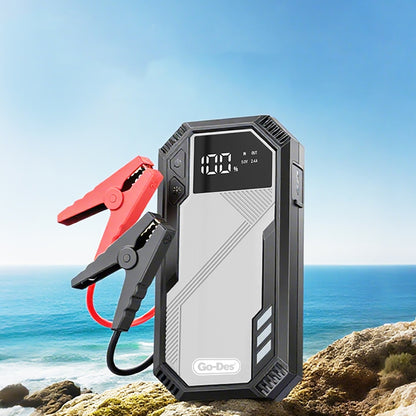 Go Des GD-B635 LED Işıklı Araç Akü Acil Durum Takviye Güç Kaynağı 12V Siyah