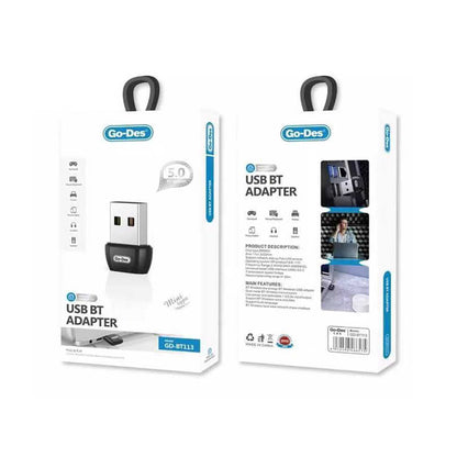 Go Des GD-BT113 USB Bluetooth Adaptör Siyah