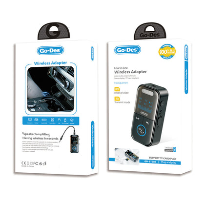 Go Des GD-BT208 Tak Çalıştır 4in1 Wireless Adaptör V5.3 Siyah