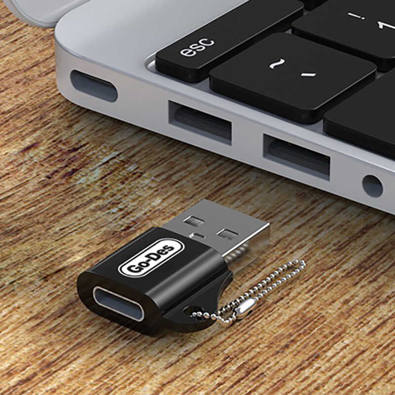 Go Des GD-CT028 Type-C To Usb Çevirici Siyah