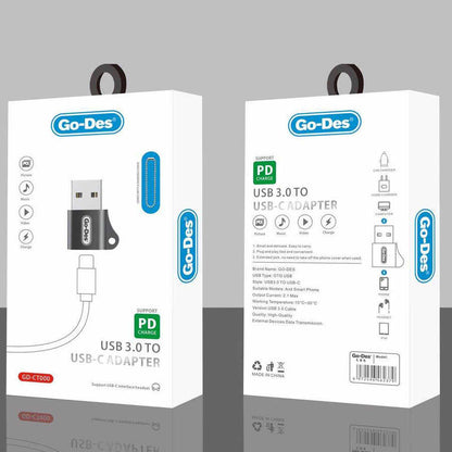 Go Des GD-CT028 Type-C To Usb Çevirici Siyah