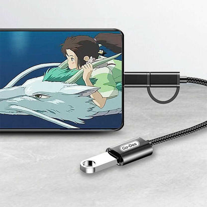 Go Des GD-CT033 2 in 1 Micro - Type-C Otg Gri