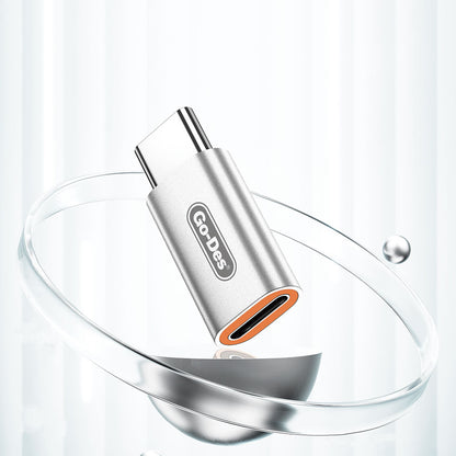 Go Des GD-CT063 Lightning to Type-C 120W Şarj ve Ses Destekli Dönüştürücü Gümüş