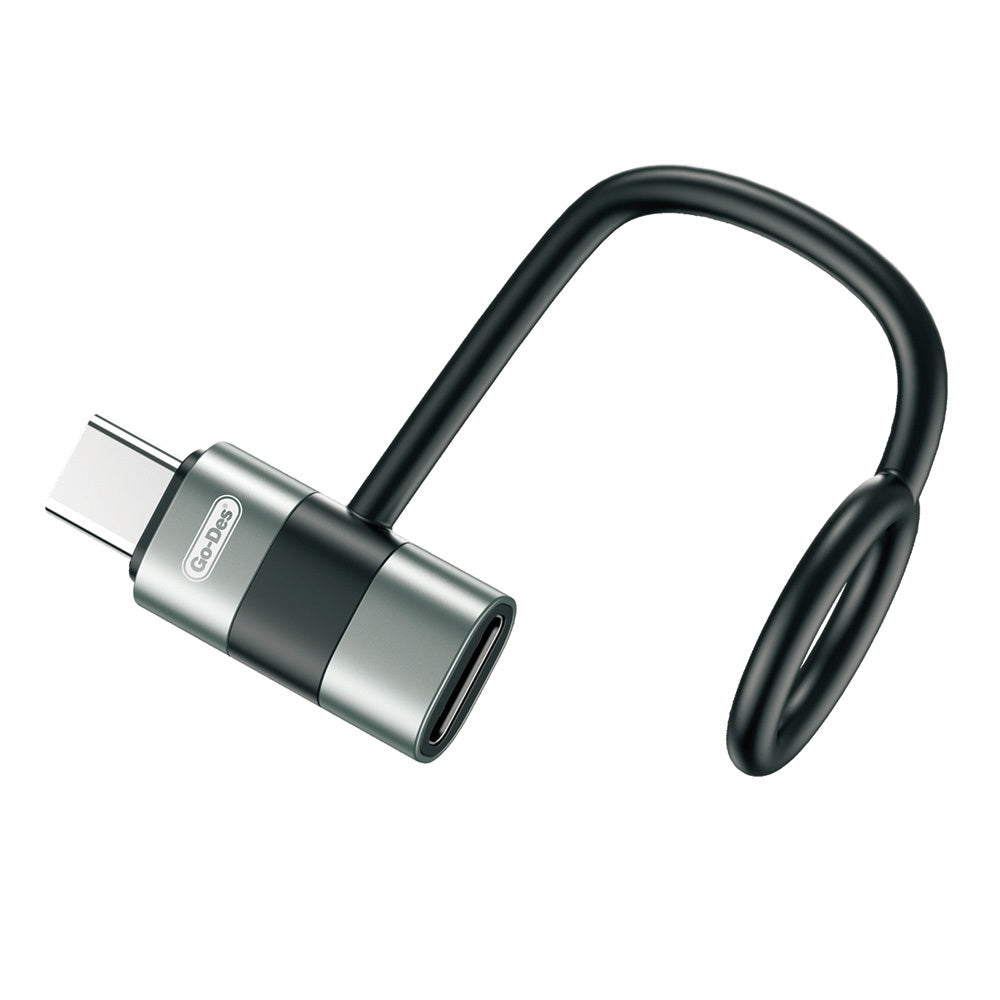 Go Des GD-CT067 Type-C to Lightning Data Ve Hızlı Şarj Adaptörü Siyah