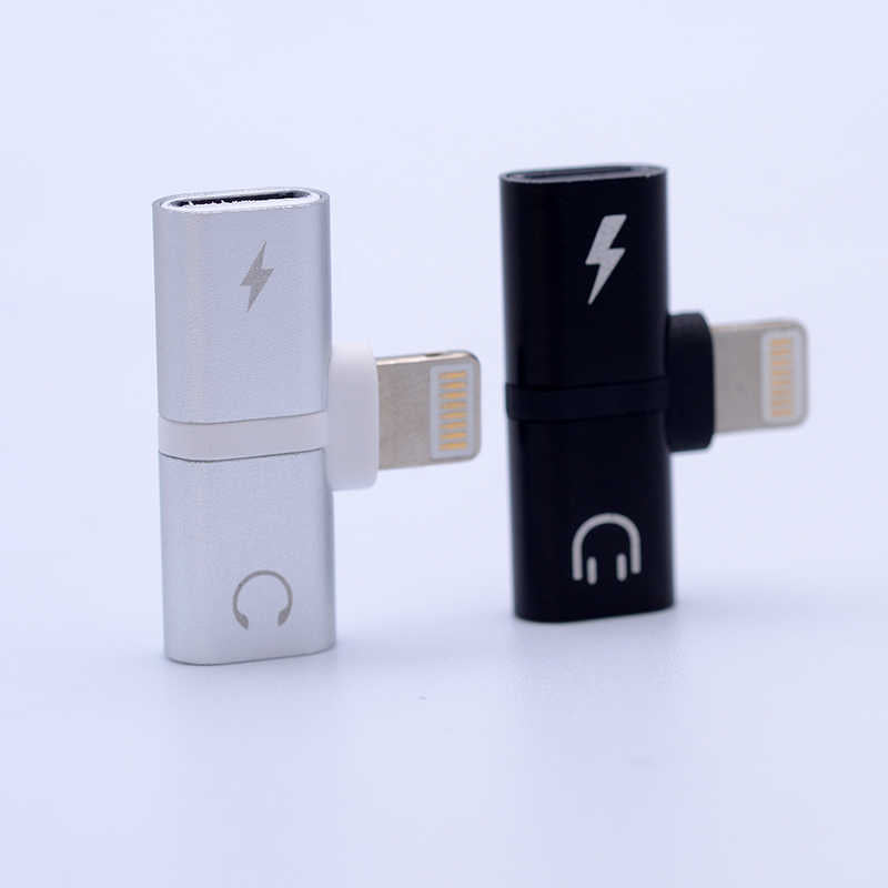 Go Des GD-CT013 2 in 1 Lightning Kulaklık ve Şarj Çevirici Connector Gri