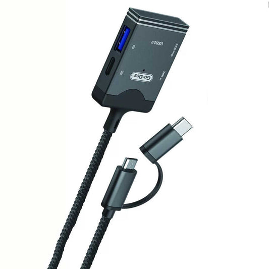 Go Des GD-DK106 5 in 1 OTG Hafıza Kart Okuyucu Siyah
