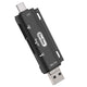 Go Des GD-DK108 3 in 1 OTG Hafıza Kart Okuyucu Siyah