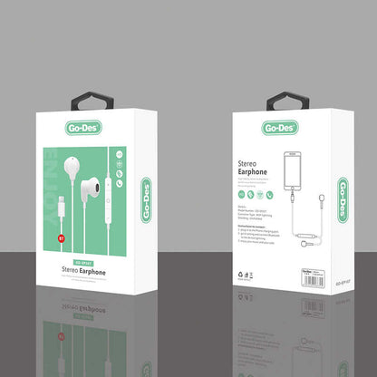 Go Des GD-EP107 Lightning Stereo Kulaklık Beyaz