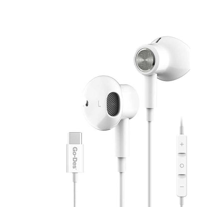 Go Des GD-EP109 Type-C Stereo Kulaklık Beyaz