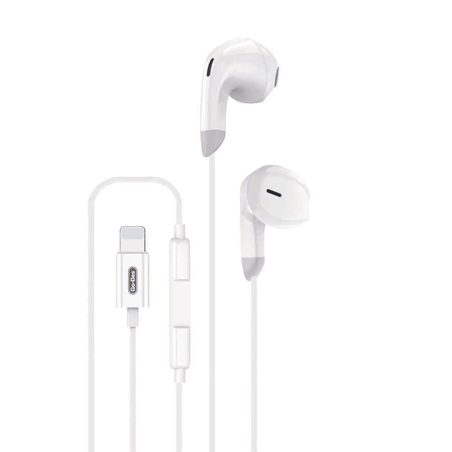 Go Des GD-EP116 Gürültü Önleyici Kulakiçi Lightning Kulaklık Beyaz