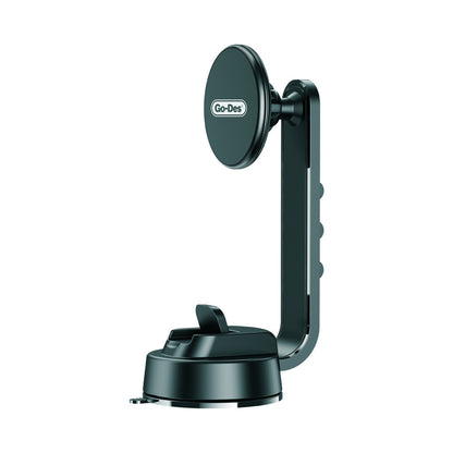 Go Des GD-HD219 M-safe Magnetik Bükülebilen Vantuzlu Araç Telefon Tutucu Siyah