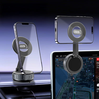 Go Des GD-HD241 360 Derece Dönebilen Vakum Özellikli Magnetik Telefon Tutucu Siyah