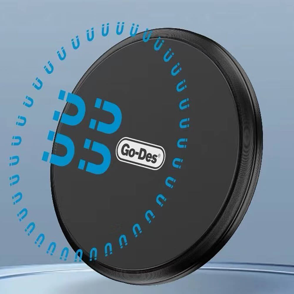 Go Des GD-HD303 Jiroskobik Sabitleme Özellikli Magnetik Direksiyon Tasarım Araç Telefon Tutucu Siyah