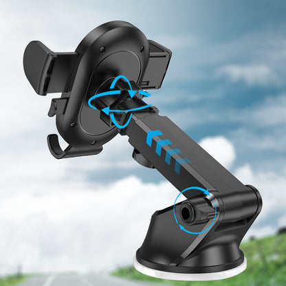 Go Des GD-HD353 360 Derece Dönebilen Vakumlu Tasarım Araç İçi Telefon Tutucu Siyah