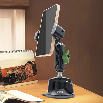 Go Des GD-HD362 360 Derece Dönebilen Vakumlu Tasarım Araç İçi Telefon Tutucu Siyah