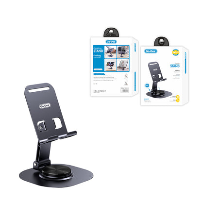 Go Des GD-HD373 Ayarlanabilir Katlanabilir 360 Derece Dönebilen Telefon ve Tablet Standı Siyah