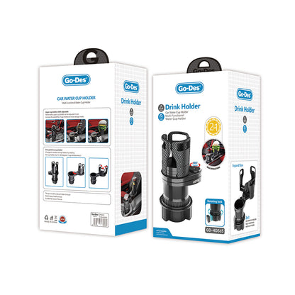 Go Des GD-HD565 2 in 1 Araç Bardak Tutucu Siyah