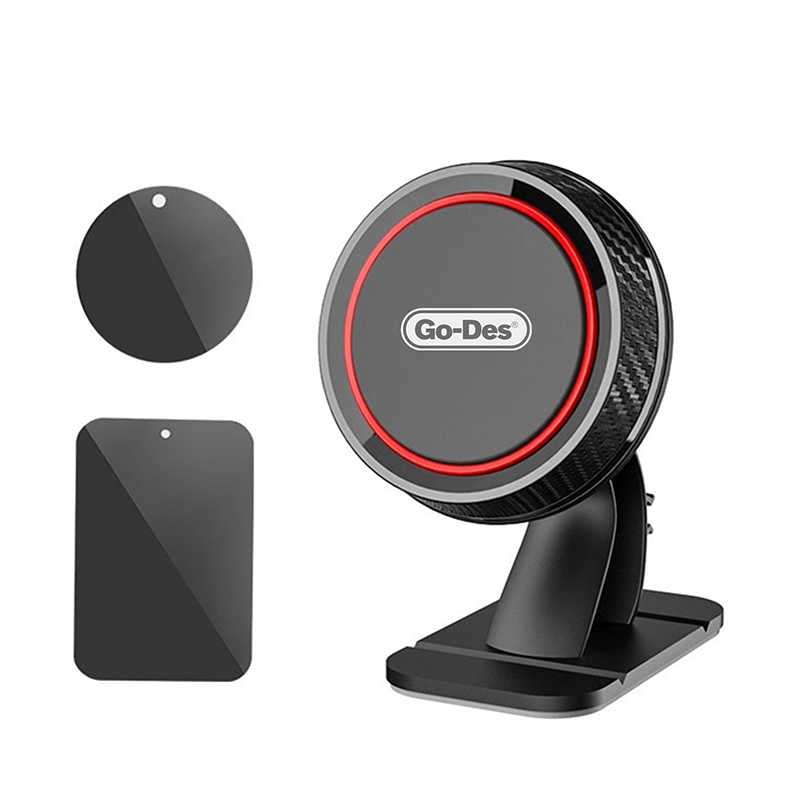 Go Des GD-HD620 Magnetik Araç Telefon Tutucu Siyah-Kırmızı