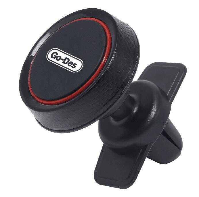 Go Des GD-HD621 Araç İçi Magnetik Telefon Tutucu Havalandırma Tasarım Siyah