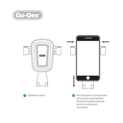 Go Des GD-HD629 Araç Telefon Tutucu Siyah