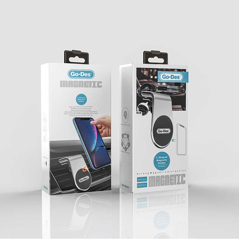 Go Des GD-HD633 Magnetik Araç Telefon Tutucu Gümüş