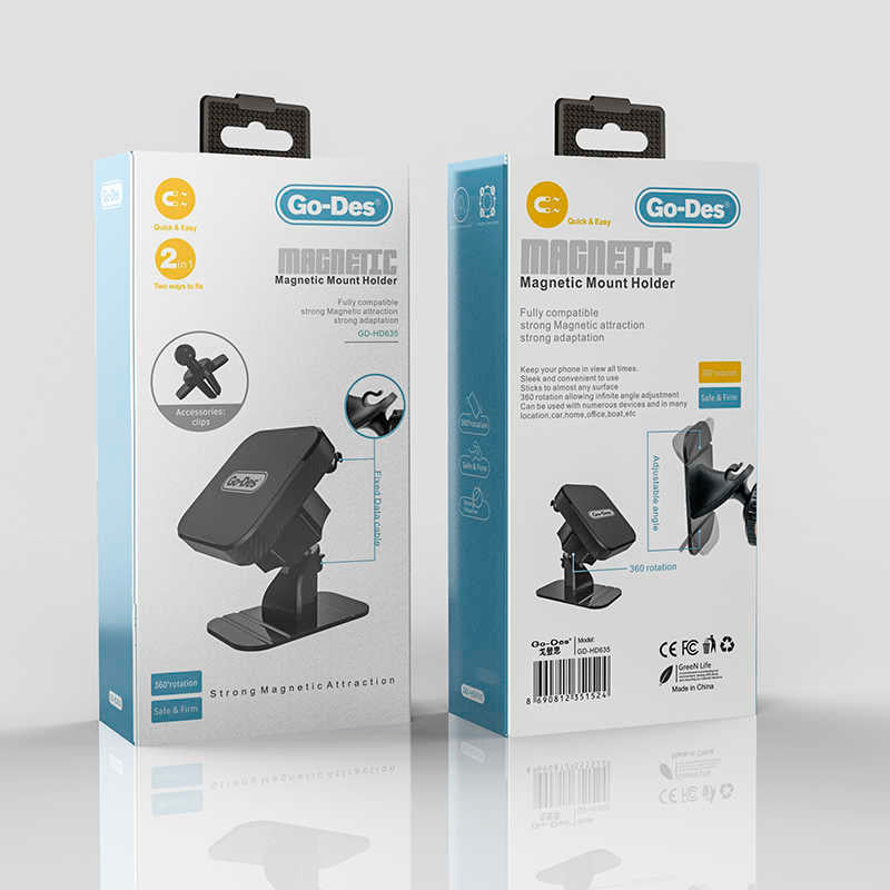 Go Des GD-HD635 Magnetik Araç Telefon Tutucu Siyah
