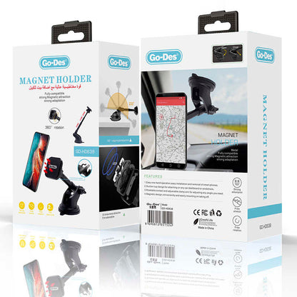 Go Des GD-HD638 Magnetik Araç Telefon Tutucu Siyah