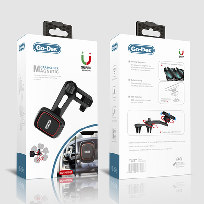 Go Des GD-HD688 Magnetik Araç Telefon Tutucu Siyah