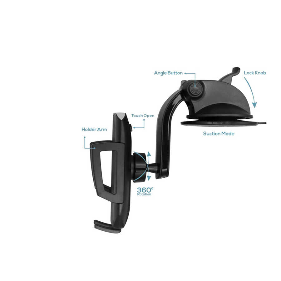 Go Des GD-HD696 Araç Telefon Tutucu Siyah