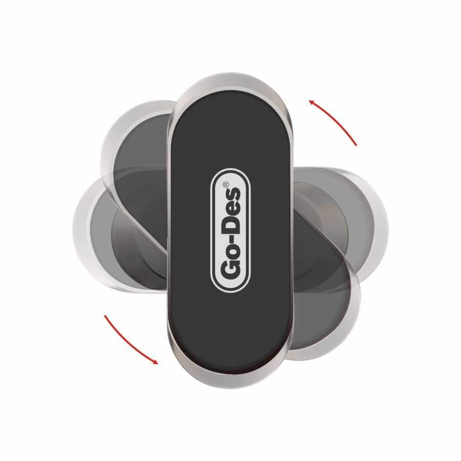 Go Des GD-HD708 Magnetik Araç Telefon Tutucu Gri