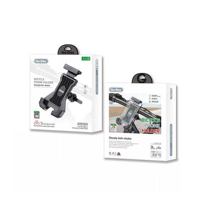 Go Des GD-HD715 Sarsıntı Önleyici 360 Derece Ayarlanabilir Bisiklet ve Motosiklet Telefon Tutucu Siyah