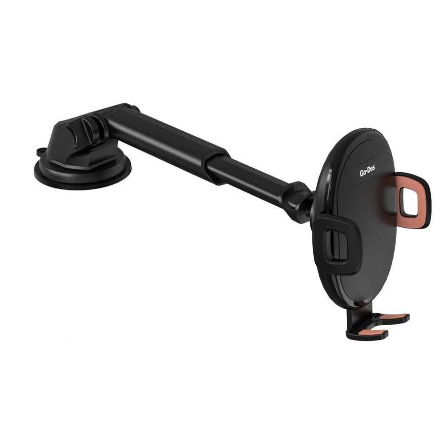 Go Des GD-HD753 2 in 1 Araç Telefon Tutucu Siyah