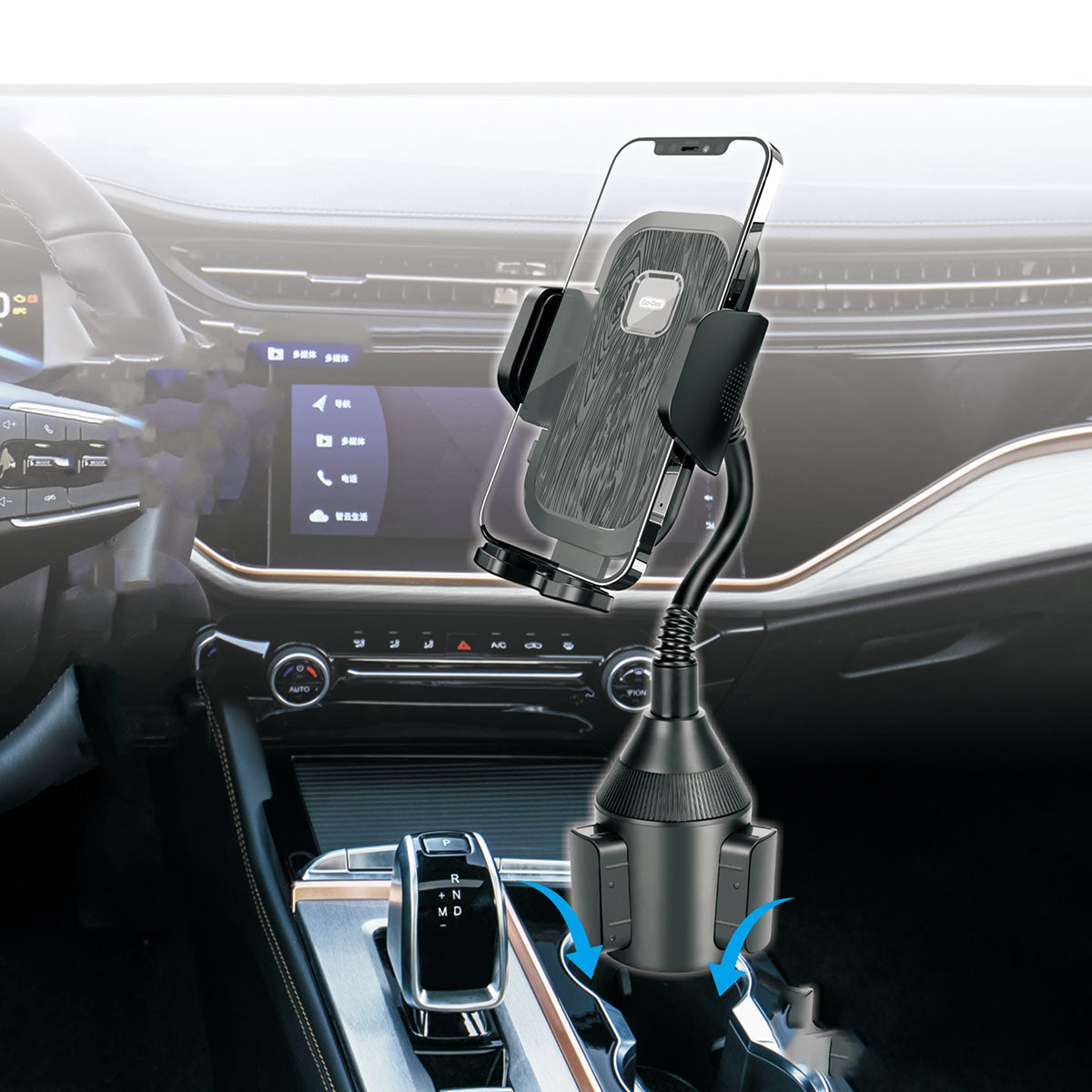 Go Des GD-HD766 Araç İçi Telefon Tutucu Bardaklık Dizaynı Siyah