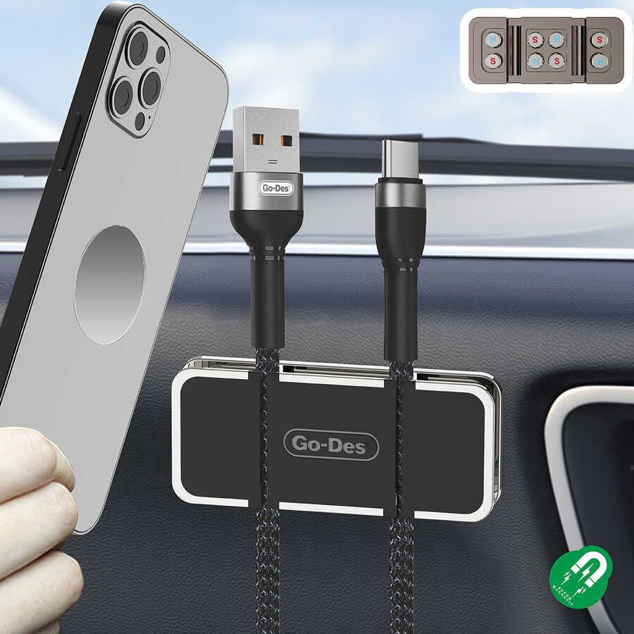 Go Des GD-HD782 Magnetic Araç Telefon Tutucu Siyah