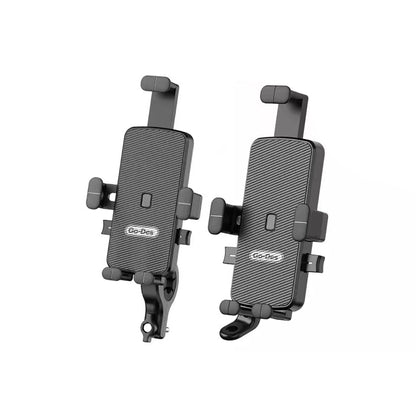 Go Des GD-HD905 Sarsıntı Önleyici 360 Derece Ayarlanabilir Bisiklet ve Motosiklet Telefon Tutucu Siyah