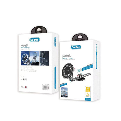 Go Des GD-HD912 Magnetik 360 Derece Dönebilen Düz Zemin Araç Telefon Tutacağı Siyah