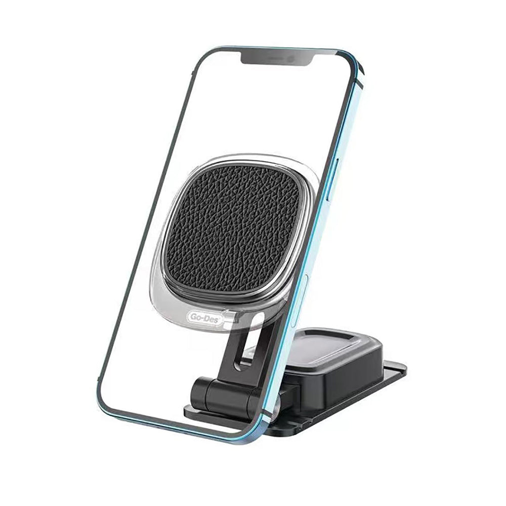 Go Des GD-HD967 360 Derece Dönebilen Magnetik Stand - Laptop - Monitör Araç Telefon Tutucu Siyah