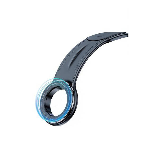 Go Des GD-HD988 Magnetik M-safe Uyumlu Bükülebilen Eğimli ve Düz Zemin Araç Telefon Tutacağı Siyah