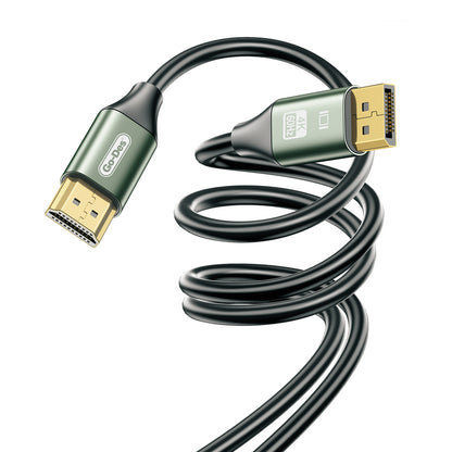 Go Des GD-HM831 4K@60Hz HDMI to Display Port Kablo 2 Metre Yeşil
