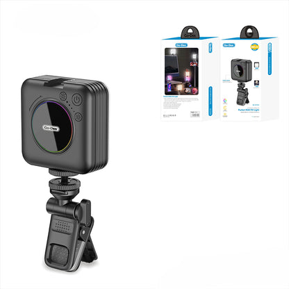 Go Des GD-LD1033 RGB Led Telefon-Kamera Üstü Aydınlatma Işığı Siyah