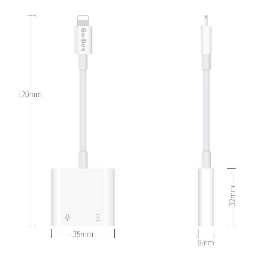 Go Des GD-OR881 Lightning Dönüştürücü Beyaz