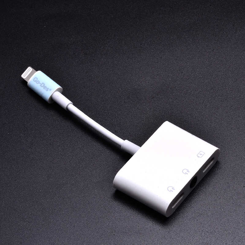 Go Des GD-UC018 Kulaklık Şarj ve Aux Dönüştürücü Beyaz