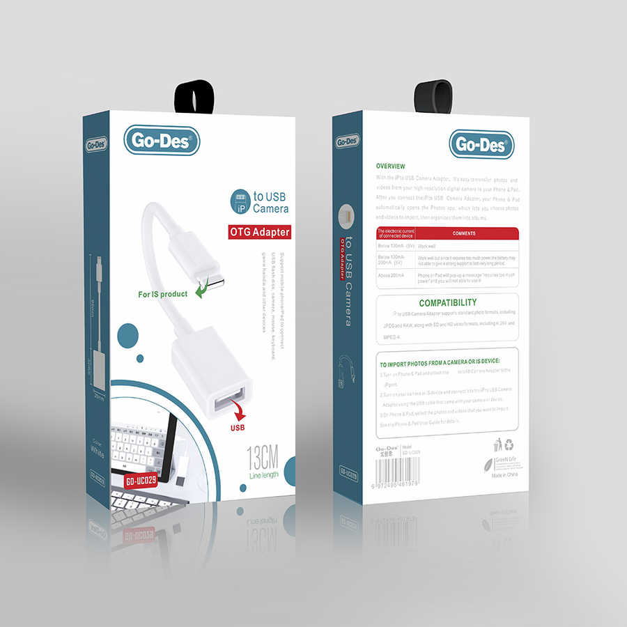 Go Des GD-UC029 Lightning To Usb Camera Adaptör Beyaz