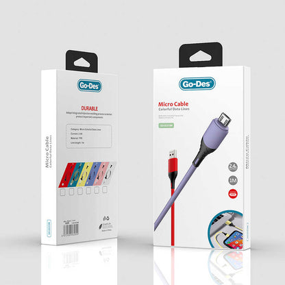 Go Des GD-UC519 Micro Usb Kablo Yeşil