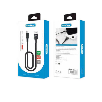 Go Des GD-UC530 Micro Usb Kablo Siyah