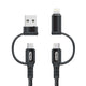 Go Des GD-UC587 4 in 1 Type-C-Lightning To PD-Usb Kablo Siyah