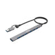 Go Des GD-UC706 7 Usb Girişli Type-C - Usb Hub Gri