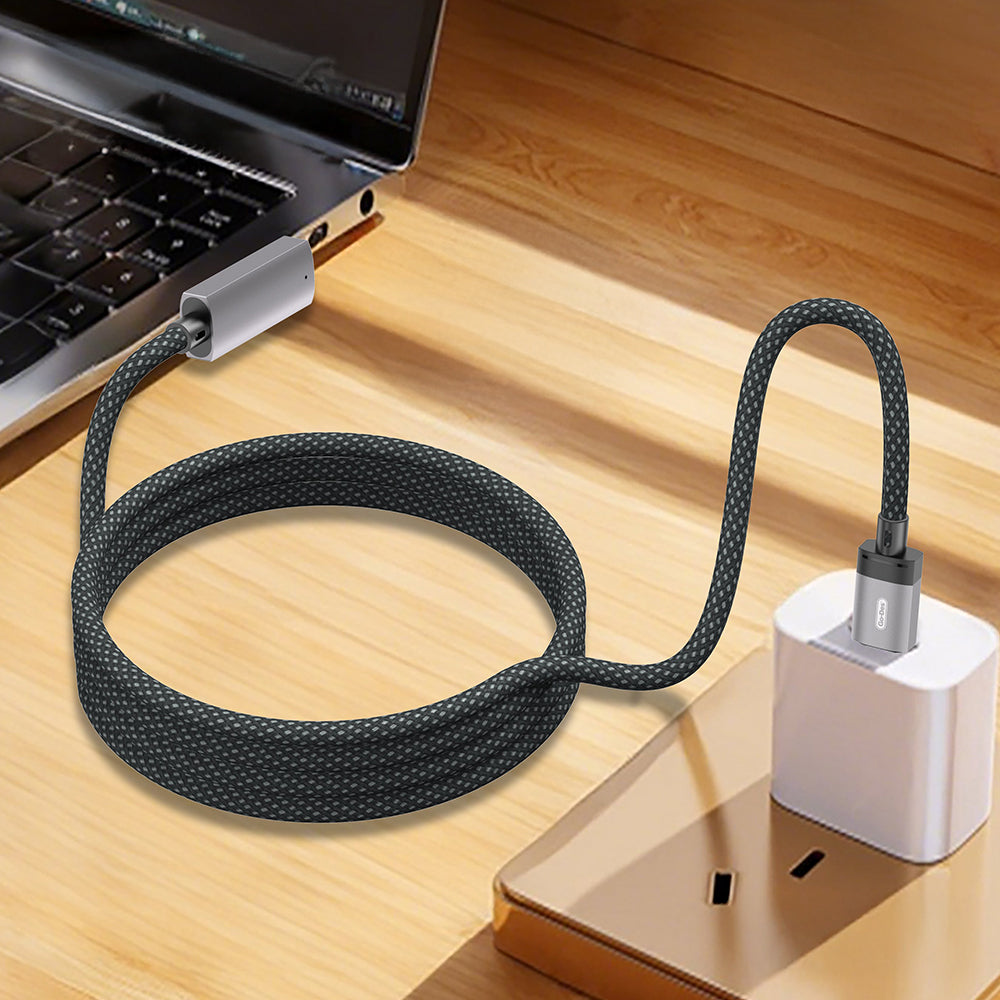 Go Des GD-UC808 Type-C to M-safe Macbook Şarj Kablosu 140W 2 Metre Gri