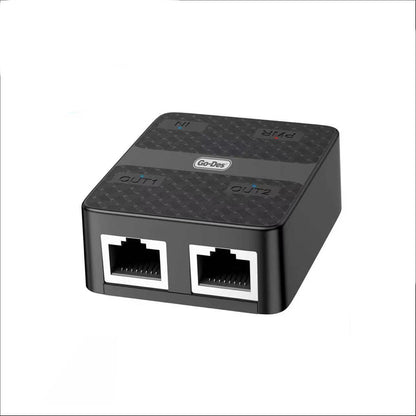 Go-Des GD-WPS012 2in1 Ethernet Çoğaltıcı 1000Mbps Siyah