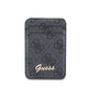 Guess Orjinal Lisanslı 4G Desenli Metal Script Logolu Magnetik Kartlık